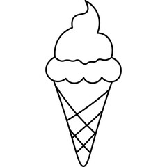 Outline Ice Cream Cone