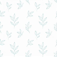 Obraz premium Seamless pattern with tree branches and leaves for surface design and other design projects. 