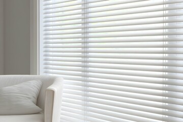 Stylish horizontal blinds mockup for interior design and product displays.