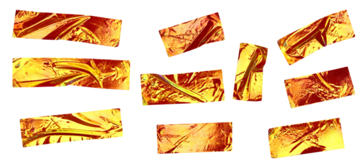 Abstract Shiny Foil Tape Strips Illustration for Scrapbooking and Decorative Design