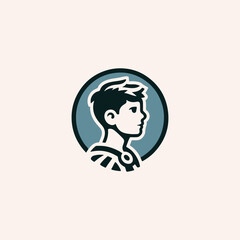 Roman boy logo