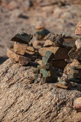 Fototapeta premium old stone wall with stone