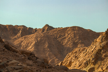 sunset in the mountains