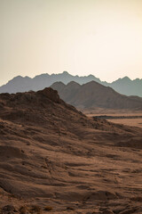 sunset in the mountains