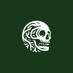 Skull roots logo