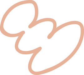 Circle doodle boho style