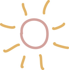 Sun doodle line
