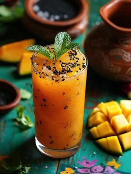 aam panna spritz with vibrant tones  video indian cocktail