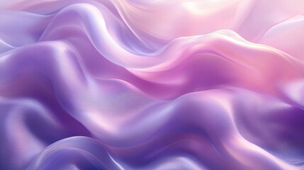 Obraz premium Dreamscape Soft Flowing Smooth Silky Lavender Waves