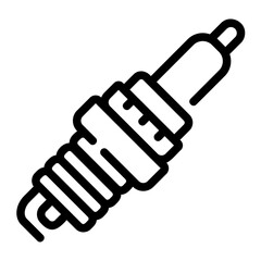 spark plug Line Icon