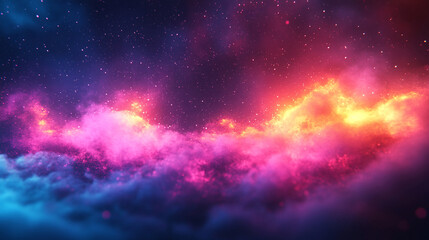 Fototapeta premium Cyberpunk-Inspired With Seamless Background Glowing