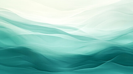Fototapeta premium Muted Turquoise And Seafoam Pale Green Gradient Featurin