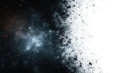 Obraz premium Cosmic Dust: A Dark Nebula's Ethereal Fade