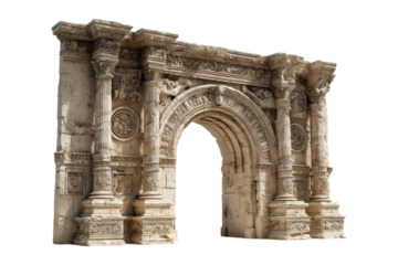 Ancient arch ruins close-up heritage