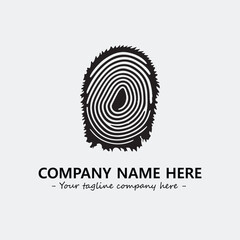 Fingerprint logo company design vector illustration