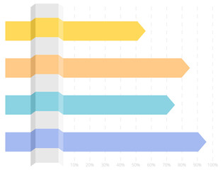 Horizontal bar chart illustration