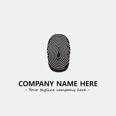 Fingerprint logo company design vector illustration