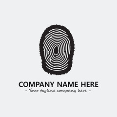 Fingerprint logo company design vector illustration