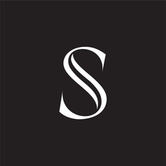 Luxury letter SS logo template, Double S icon.Letter S S icon logo design template.creative initial S S symbol.SS icon.