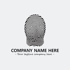 Fingerprint logo company design vector illustration