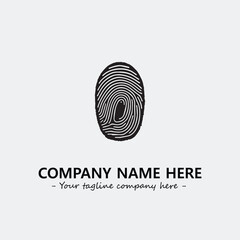 Fingerprint logo company design vector illustration