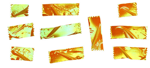 Abstract Decorative Iridescent Tape Strips Illustration for Scrapbooking and Design
