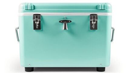 Mint green vintage cooler