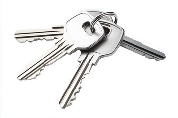 Keys isolated on white background