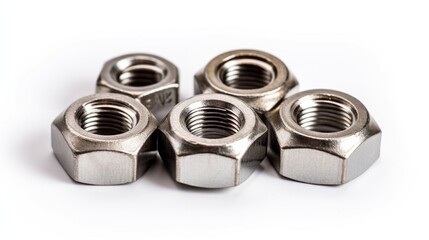 Close-up of metal nuts