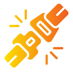 seat belt Gradient icon