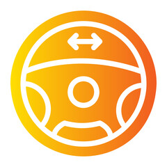turn signal Gradient icon