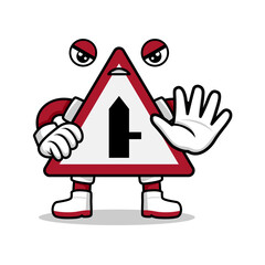 Fototapeta premium illustration of road signs. suitable as an additional element in all highway theme designs