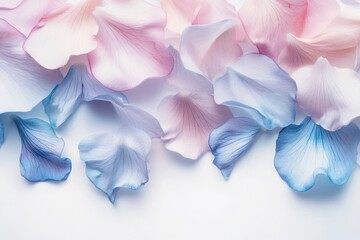 macro shot of flower petals with artistic blur and space for text