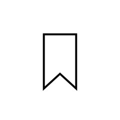 Bookmark web outline icon. Favorite, save sign symbol