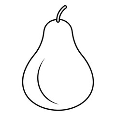 pear isolated on white