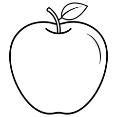 vector illustration of an apple
