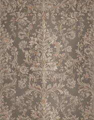 Subtle damask, repeating floral motifs, refined design , refined, art deco, background