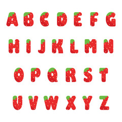 Strawberry Alphabet Letters for Kids