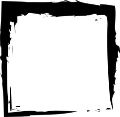 Square frames in grunge style. Elements for tags, labels, cards