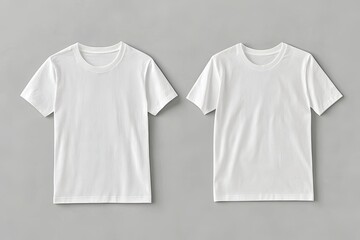 Two plain white t-shirts