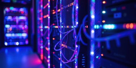 Vibrant Light Display in a Modern Data Storage Center Environment