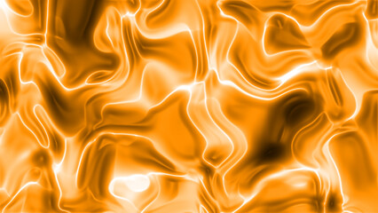 Abstract flowing forms in warm orange tones.