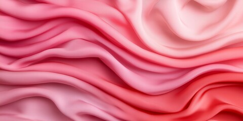 Obraz premium Elegant Draped Silk Scarf in Soft Shades of Pink Over Subtle Textured Background