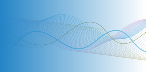 Modern Wave Line Pattern in Abstract Style on Transparent Background – Versatile Vector Illustration for Use in Technology Solutions, IT Services, Engineering Reports, and Data-Driven Projects