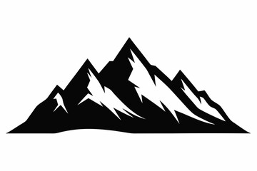 Mountain Silhouette Vector Illustration 