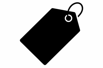 Shopping Tag Silhouette Vector Illustration 