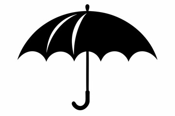 Umbrella Silhouette Vector Illustration 