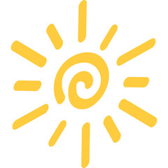 Summer Sun Hand Drawn Doodle