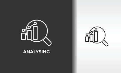 Analysing Vector, Icon Or Logo Sign Isolated Symbol Illustration