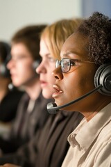 Diverse technical support team working collaboratively to assist customers through effective communication